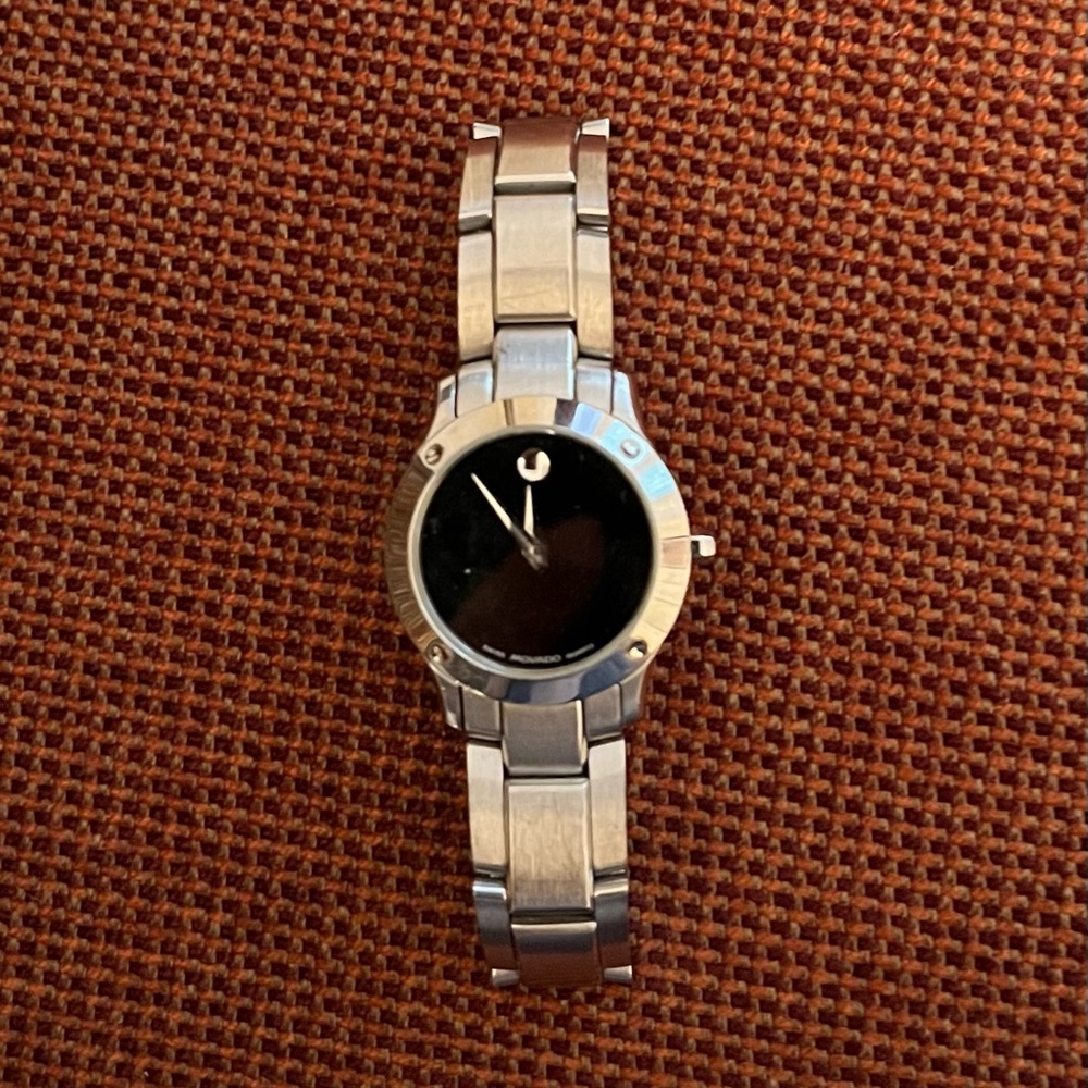 Movado museum watch.  Classic design with normal wear.